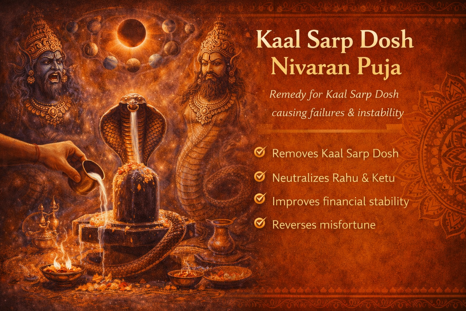 🐍 काल सर्प दोष पूजा | Kal Sarpa Dosh Puja 🔮