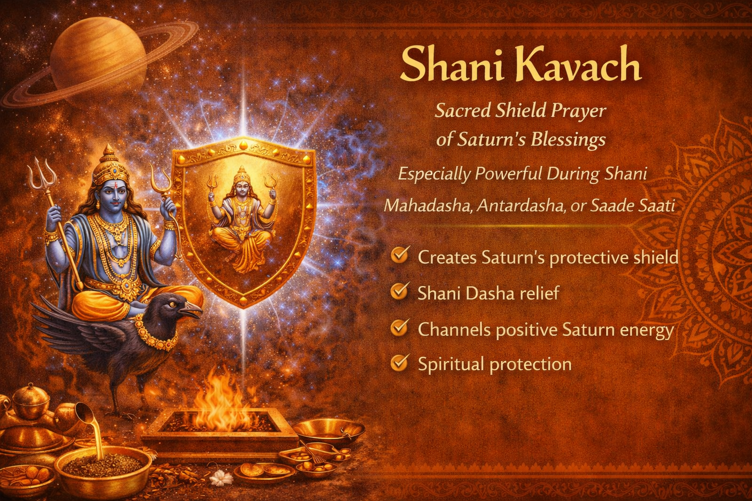 🪐🛡️ शनि कवच पूजा | Shani Kavach Puja 🔮